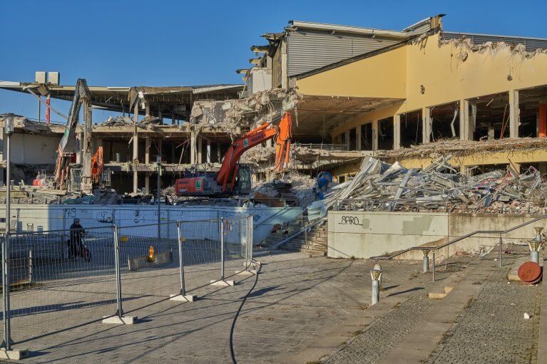 shopping center demolition